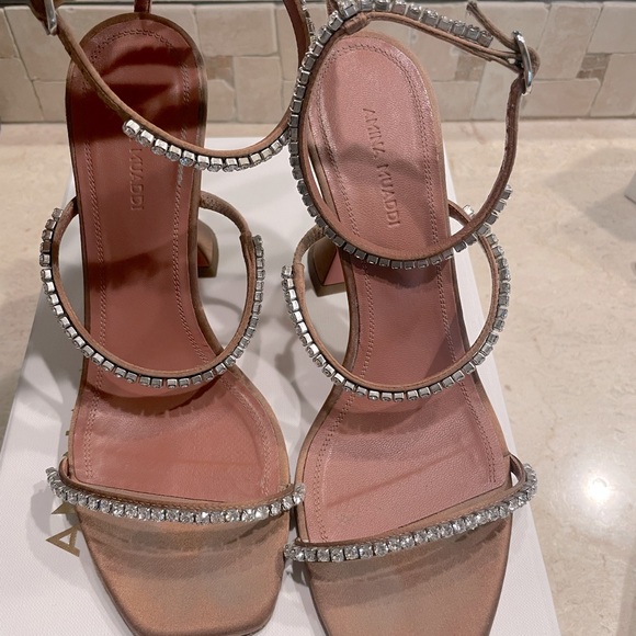 Amina Muaddi Shoes - Amina Muaddi heels, pre-owned, beautiful style, Glida heels